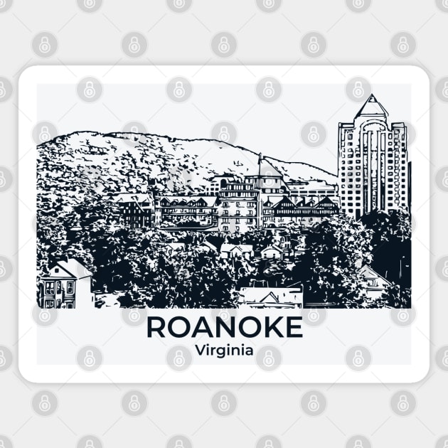 Roanoke - Virginia Magnet by Lakeric